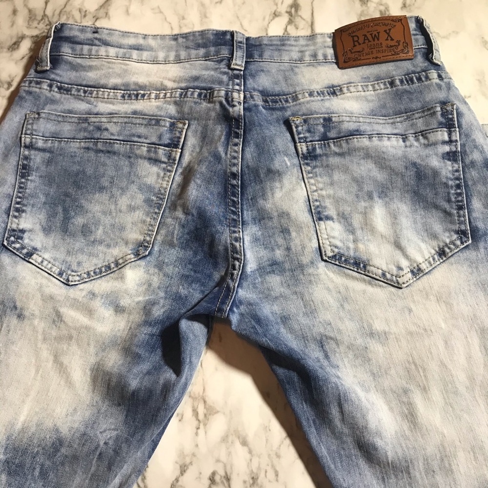 RAW X VINTAGE INSPIRED JEANS SIZE 30/30 Standard